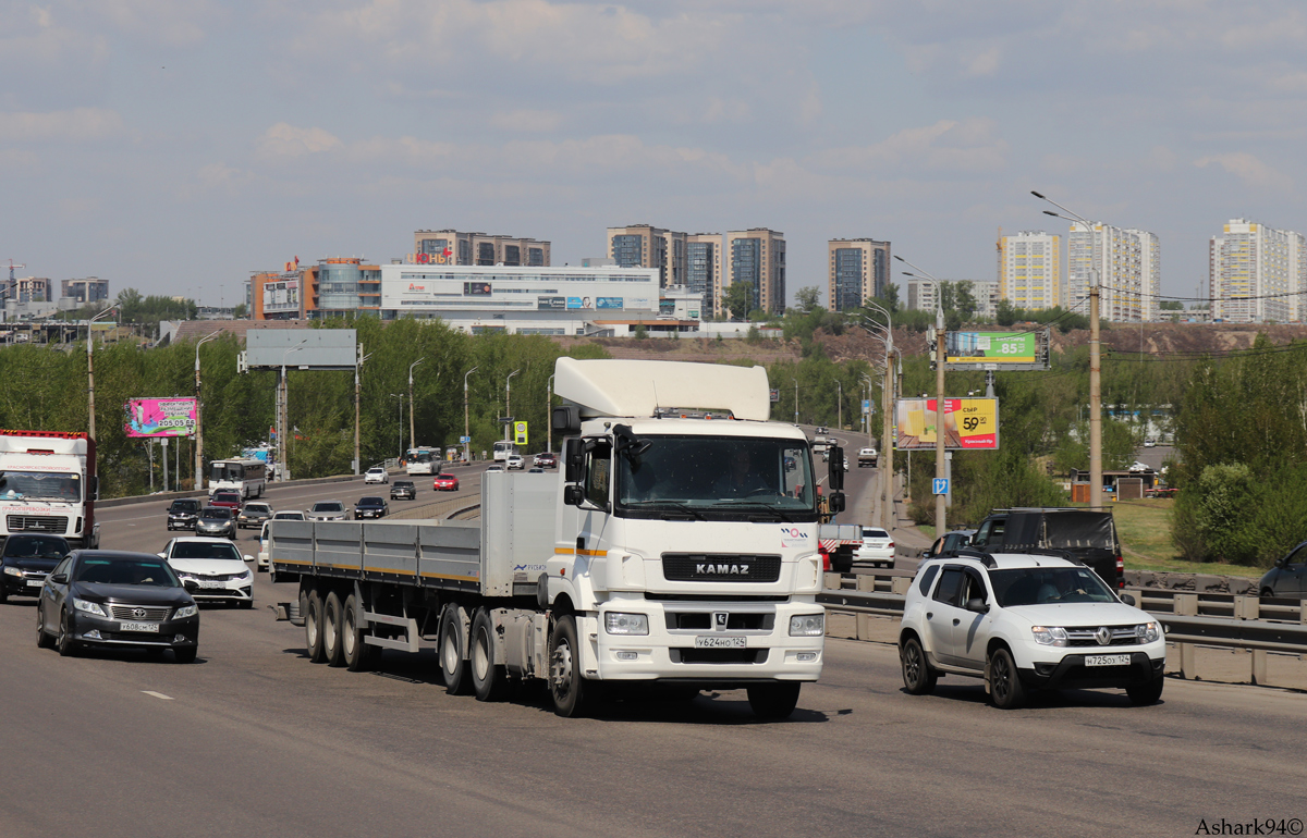 Красноярский край, № У 624 НО 124 — КамАЗ-65206-T5(68)