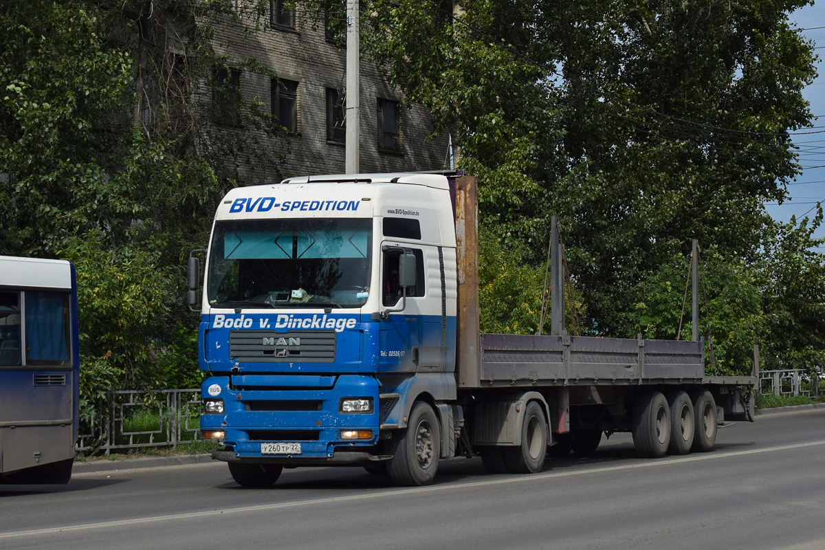 Алтайский край, № У 260 ТР 22 — MAN TGA 18.460