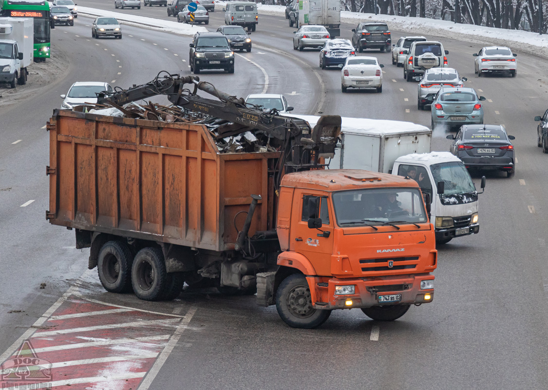 Алматы, № 743 BS 02 — КамАЗ-65115-A4(23)