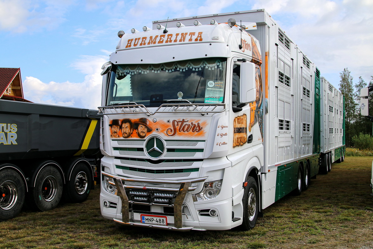 Финляндия, № MNP-488 — Mercedes-Benz Actros ('2011); Финляндия — Power Truck Show 2019
