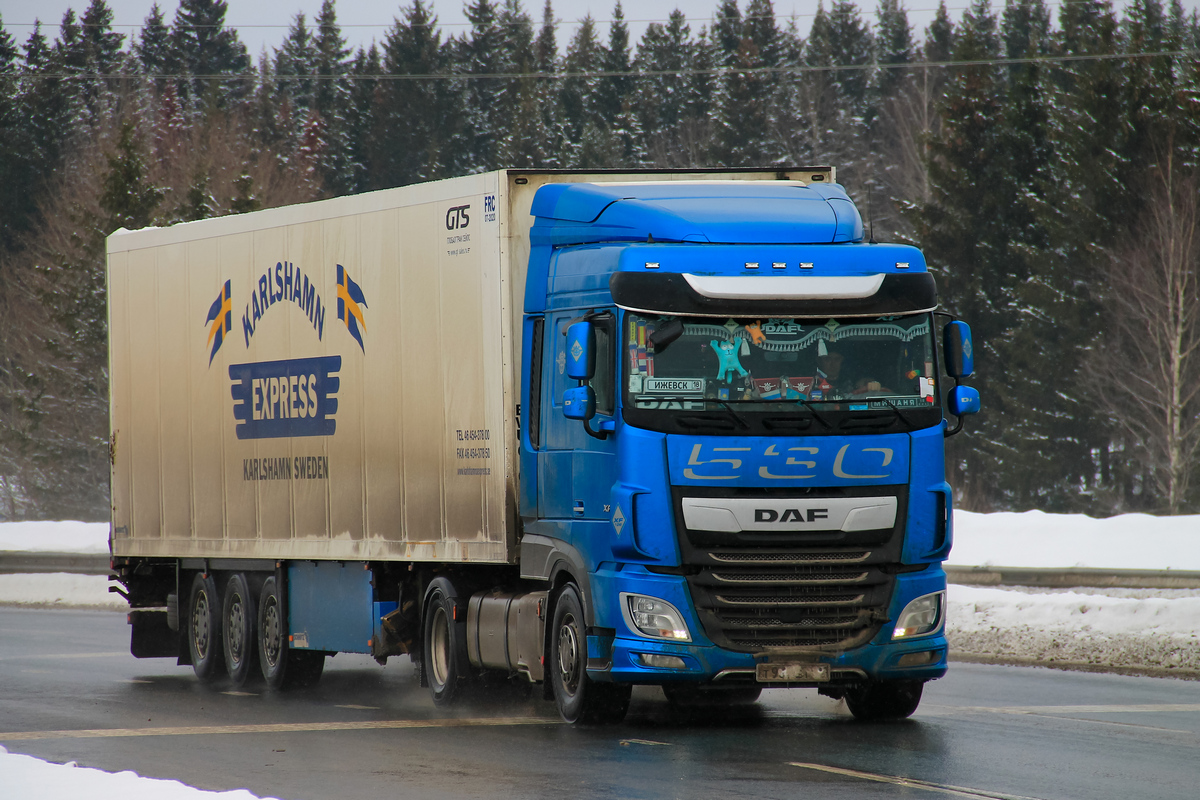 Удмуртия, № (18) Б/Н 0089 — DAF XF Euro6 FT; Удмуртия — Автомобили с нечитаемыми на фото номерами