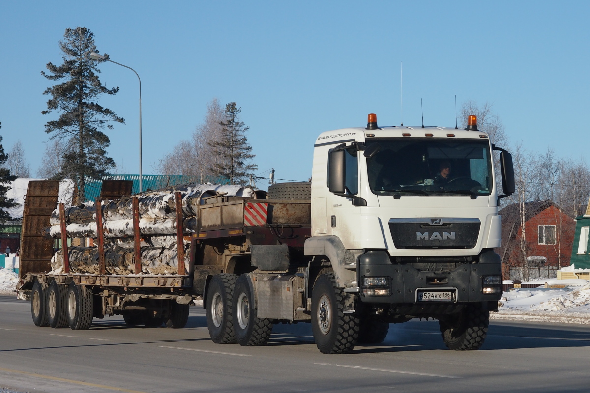 Ханты-Мансийский автоном.округ, № В 524 КХ 186 — MAN TGS 33.440