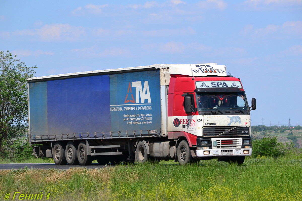 Нижегородская область, № Х 102 МА 52 — Volvo ('1993) FH12.380