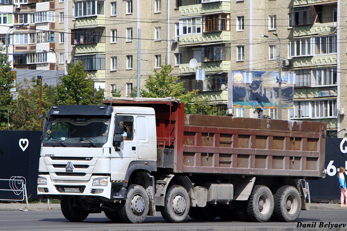 Челябинская область, № Т 115 ЕХ 774 — Howo HW ZZ3407