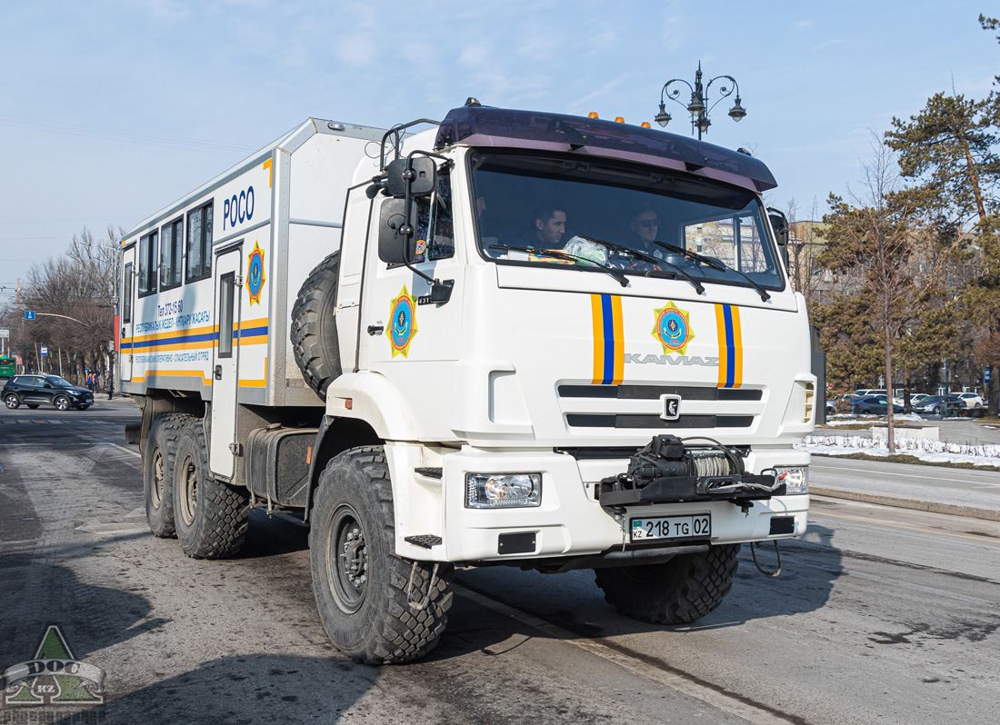 Алматы, № 218 TG 02 — КамАЗ-43118 [XWC]