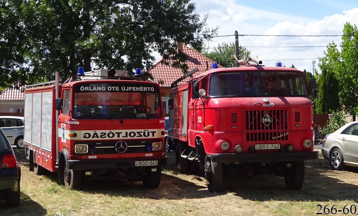 Венгрия, № BOD-041 — Mercedes-Benz LP (общая модель); Венгрия, № BRX-742 — IFA W50LA (общая модель)