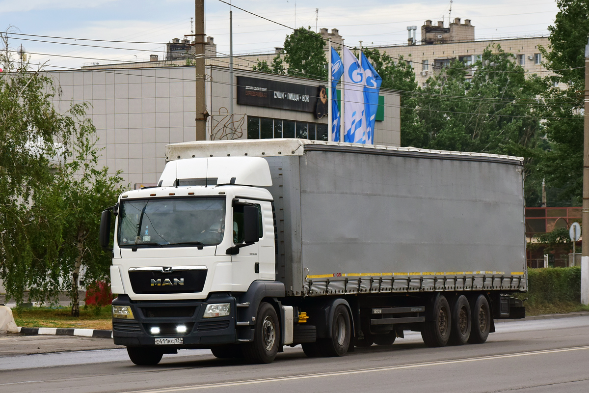 Волгоградская область, № Е 411 КС 134 — MAN TGS 18.400