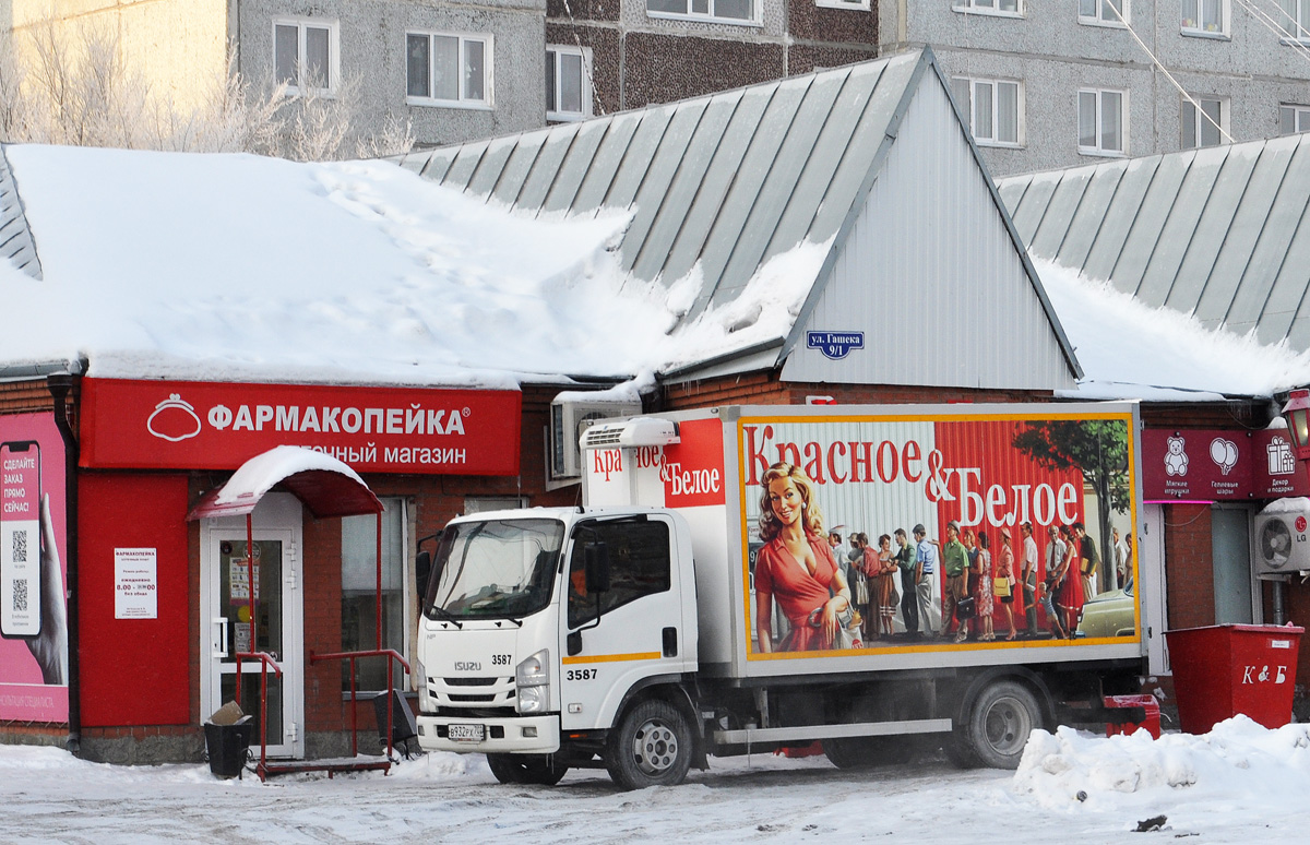 Омская область, № 3587 — Isuzu NPR75 [Z7X]