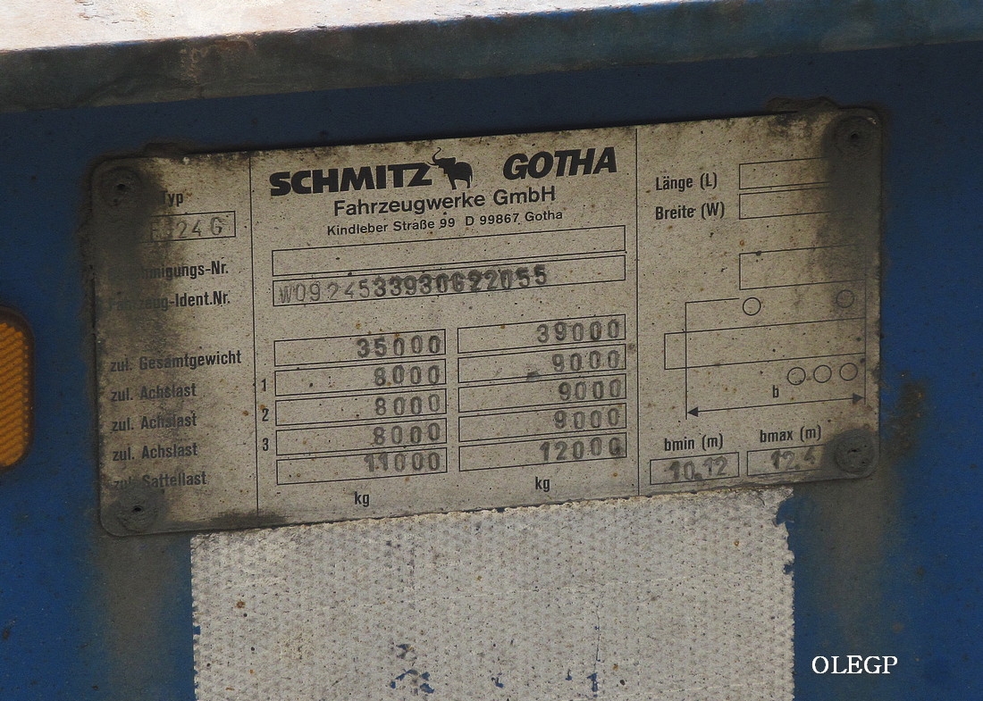 Витебская область, № А 1104 В-2 — Schmitz Cargobull S.CF (общая модель)