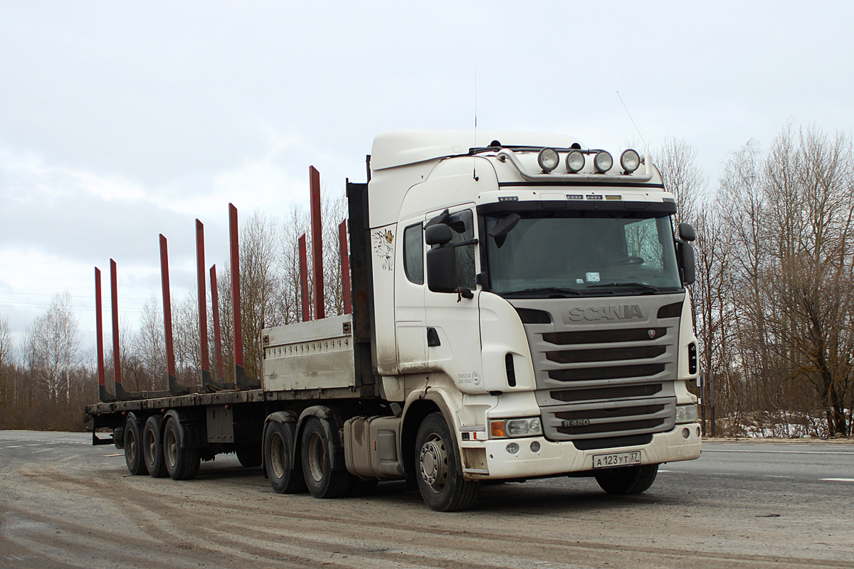 Владимирская область, № А 123 УТ 37 — Scania ('2009) R480
