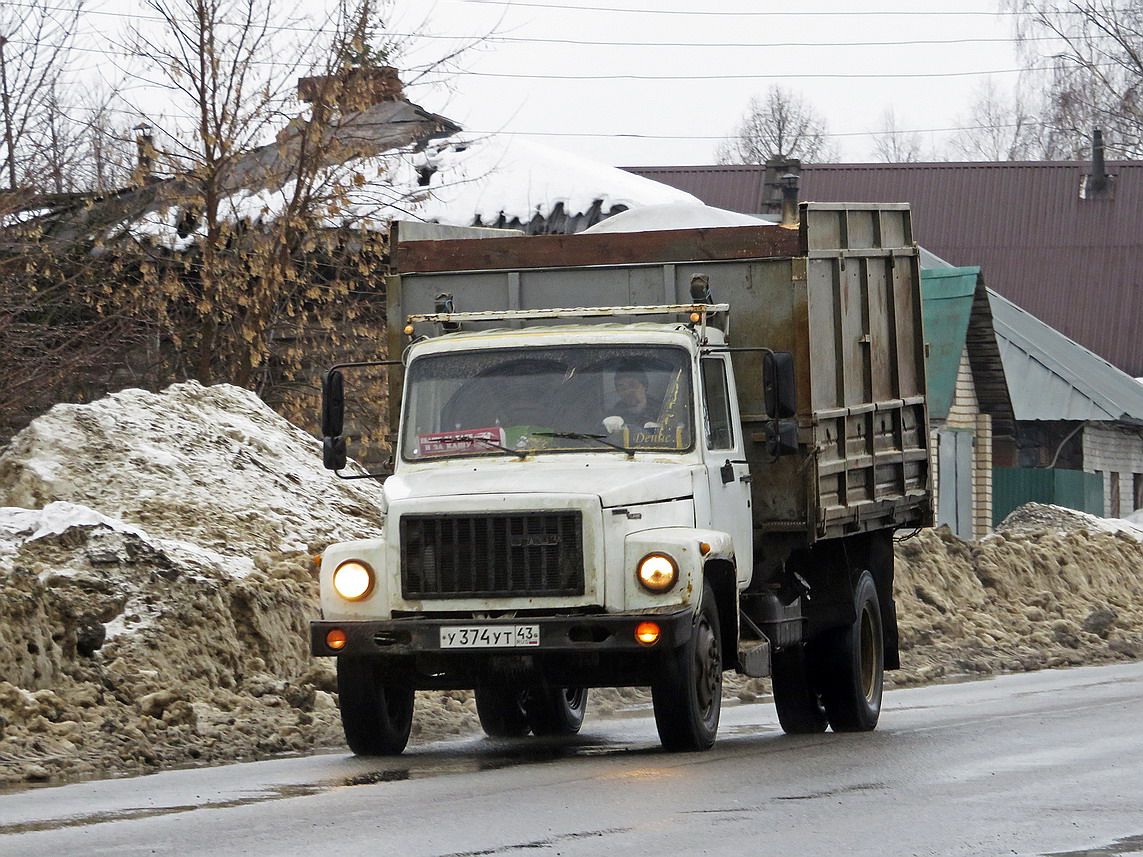 Кировская область, № У 374 УТ 43 — ГАЗ-3309