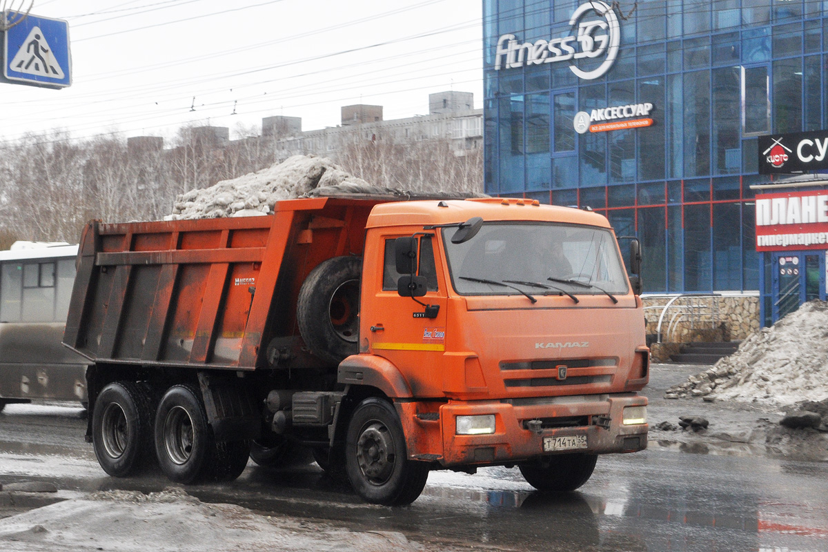 Омская область, № Т 714 ТА 55 — КамАЗ-65115-42