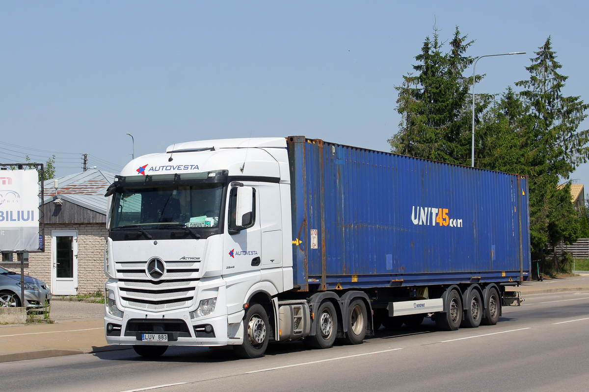 Литва, № LUV 883 — Mercedes-Benz Actros ('2011) 2545