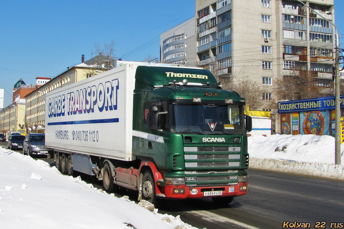 Алтайский край, № У 434 РУ 22 — Scania ('1996) R124L
