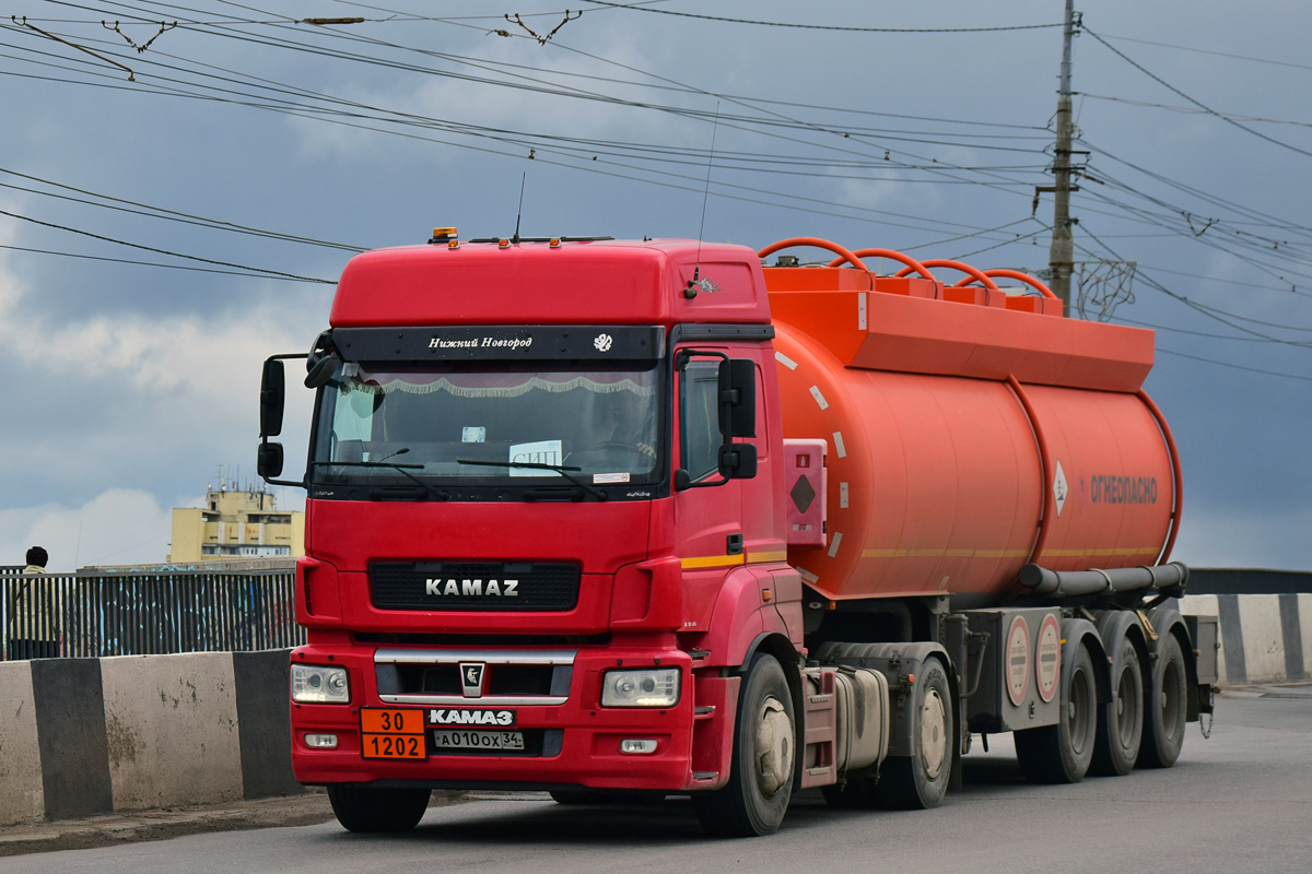 Волгоградская область, № А 010 ОХ 34 — КамАЗ-5490-S5(87)