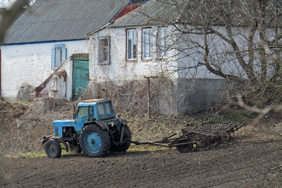 Полтавская область, № 25852 НО — МТЗ-80 (общая модель); Прицепы сельскохозяйственные — Культиваторы (общая)