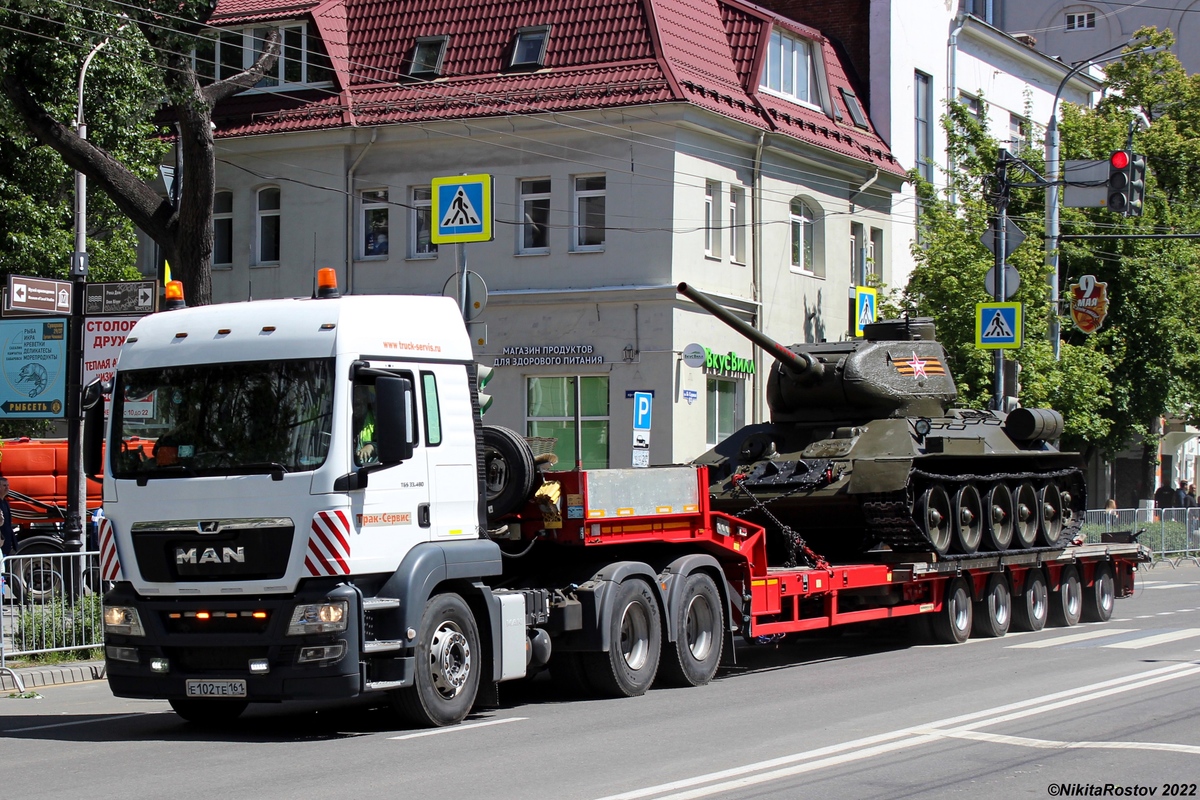 Ростовская область, № Е 102 ТЕ 161 — MAN TGS 33.480