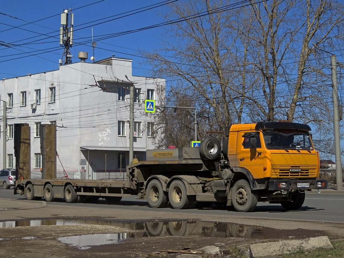Кировская область, № В 222 ОН 43 — КамАЗ-65116-N3(78)