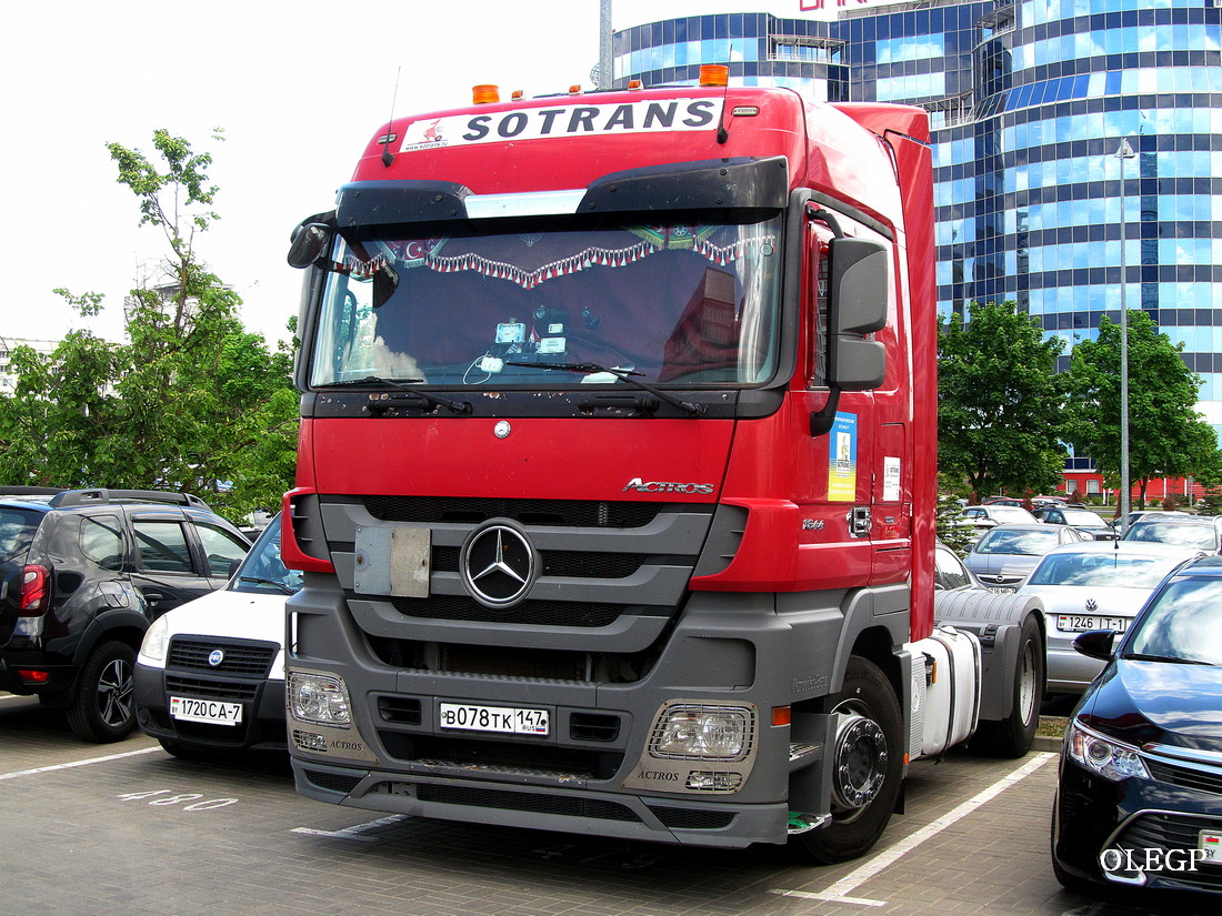 Ленинградская область, № В 078 ТК 147 — Mercedes-Benz Actros '09 1844 [Z9M]