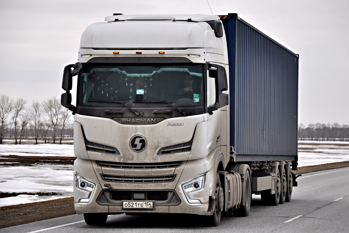 Новосибирская область, № О 521 ТЕ 154 — Shaanxi Shacman X6000 SX4188