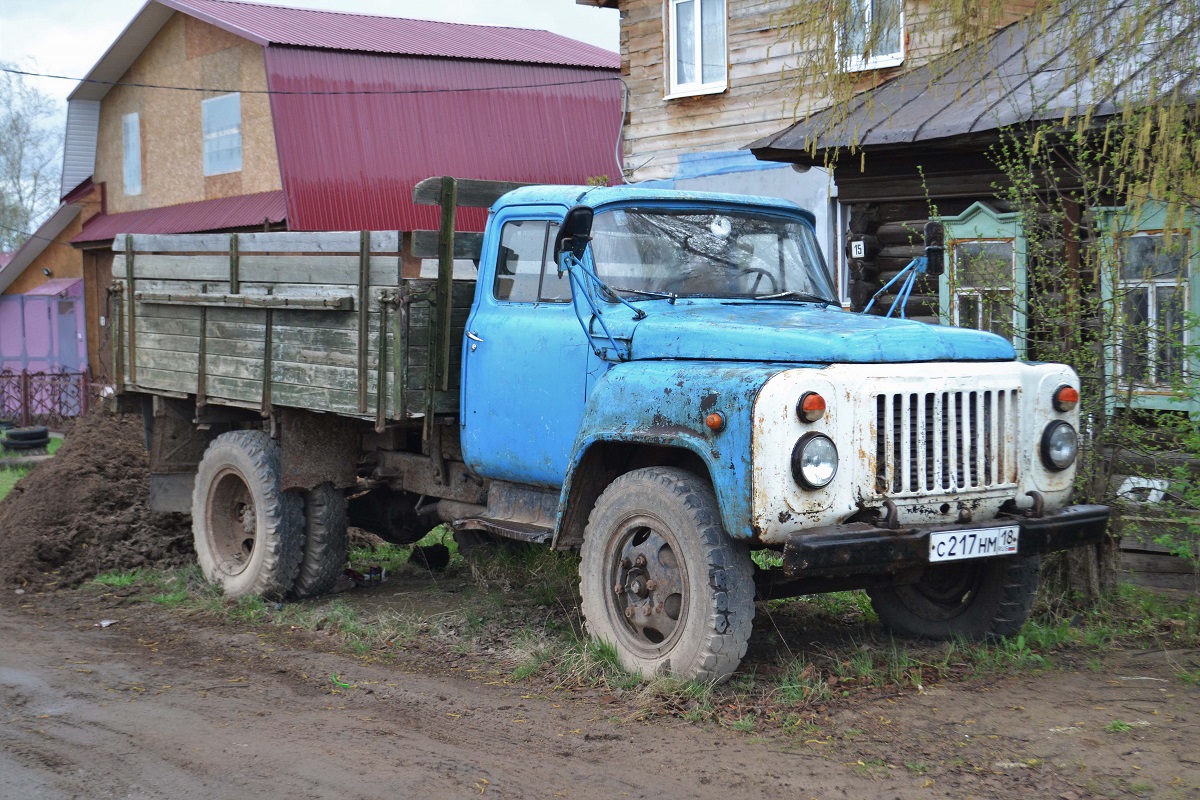 Удмуртия, № С 217 НМ 18 — ГАЗ-52-04
