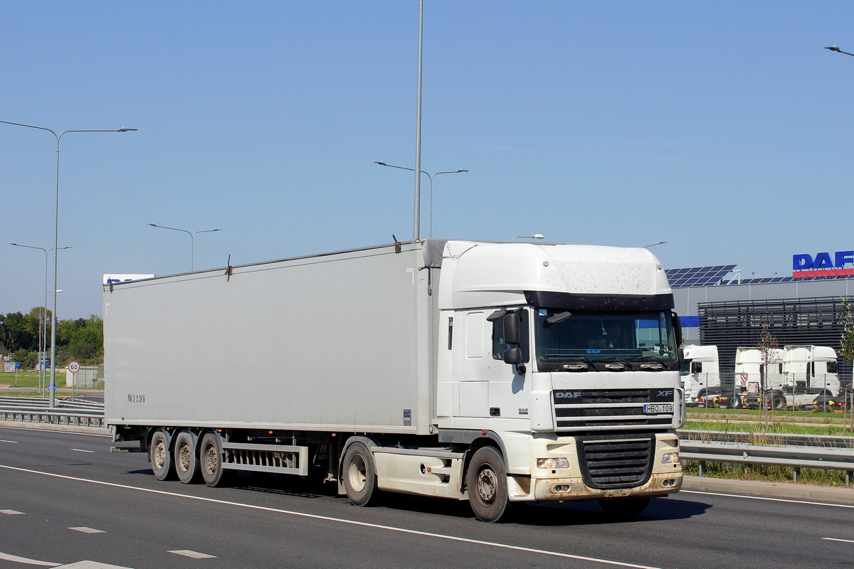 Литва, № HBO 109 — DAF XF105 FT