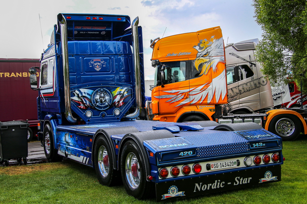 Швейцария, № SG-143420 — Scania (II) R143H; Финляндия — Power Truck Show 2019
