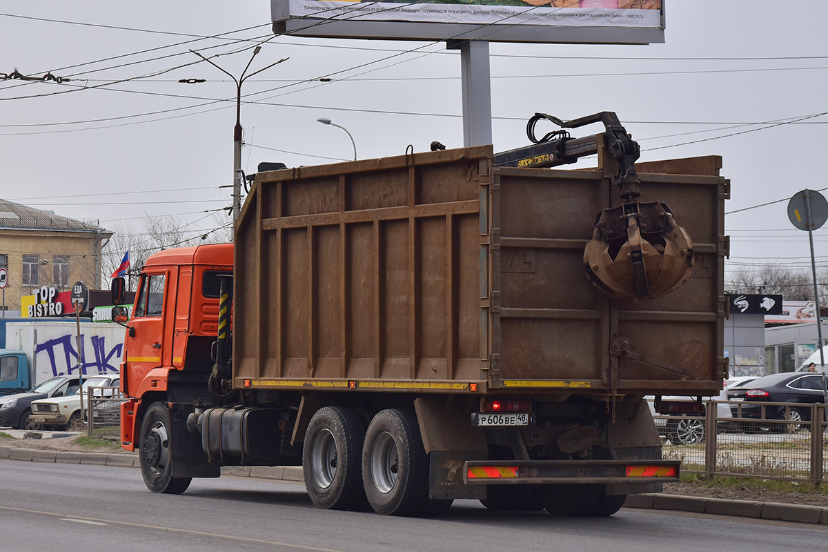 Липецкая область, № Р 606 ВЕ 48 — КамАЗ-65115-L4(19)