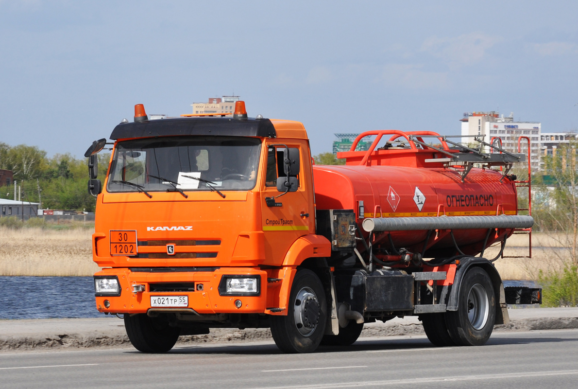 Омская область, № Х 021 ТР 55 — КамАЗ-43253-G5(69)