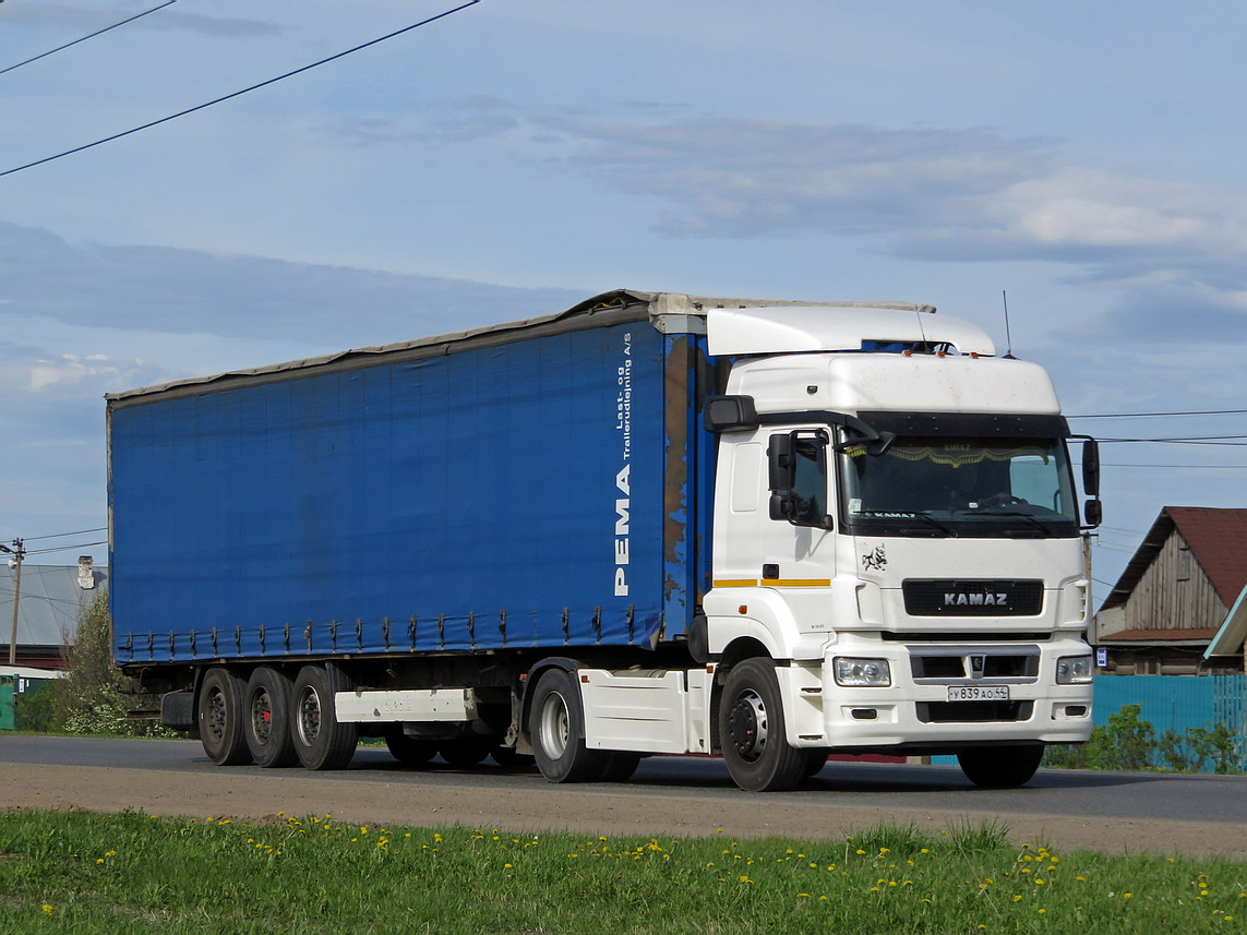 Костромская область, № У 839 АО 44 — КамАЗ-5490-T5(68)