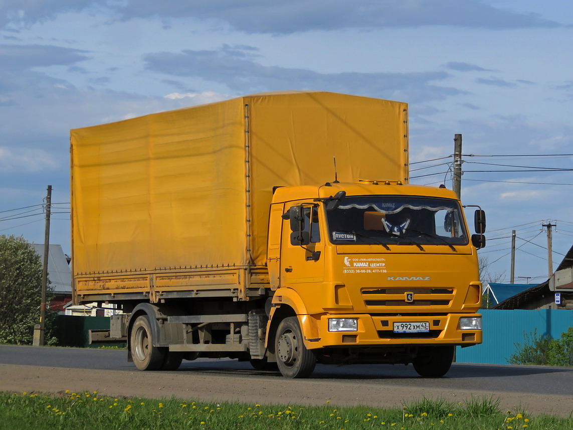 Кировская область, № Х 992 ХМ 43 — КамАЗ-4308-G5(69)