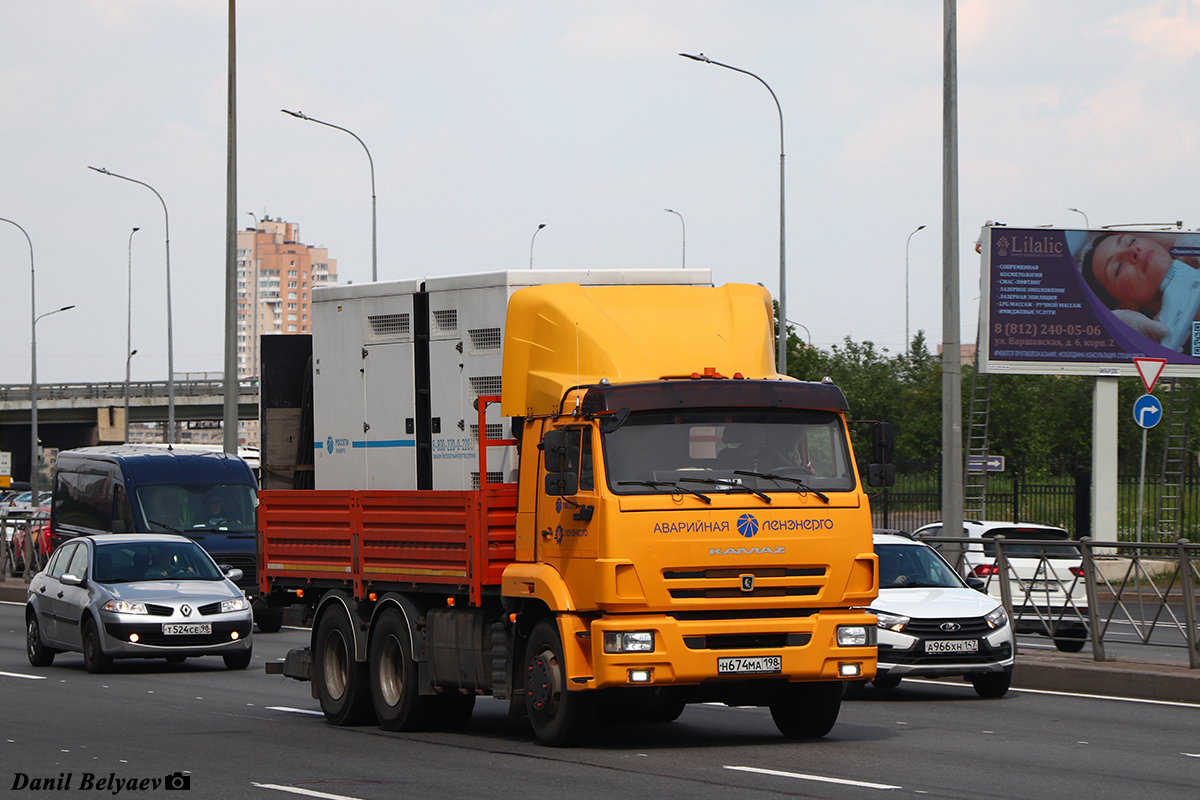 Санкт-Петербург, № Н 674 МА 198 — КамАЗ-65116-A4(23)
