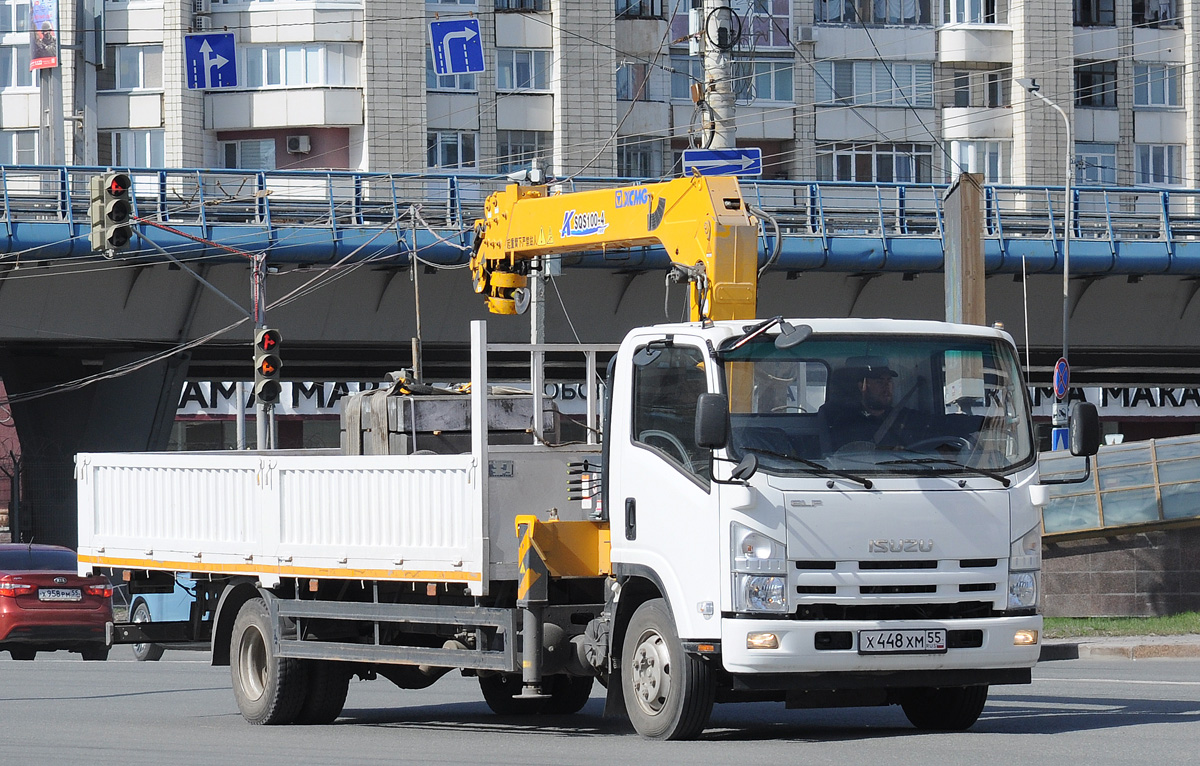 Омская область, № Х 448 ХМ 55 — Isuzu Elf QL(общая модель) [LWL]