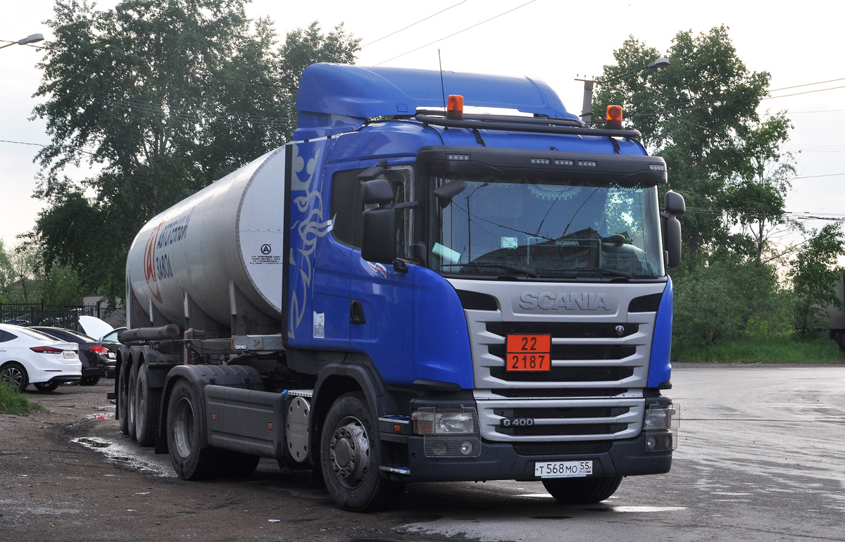 Омская область, № Т 568 МО 55 — Scania ('2013) G400