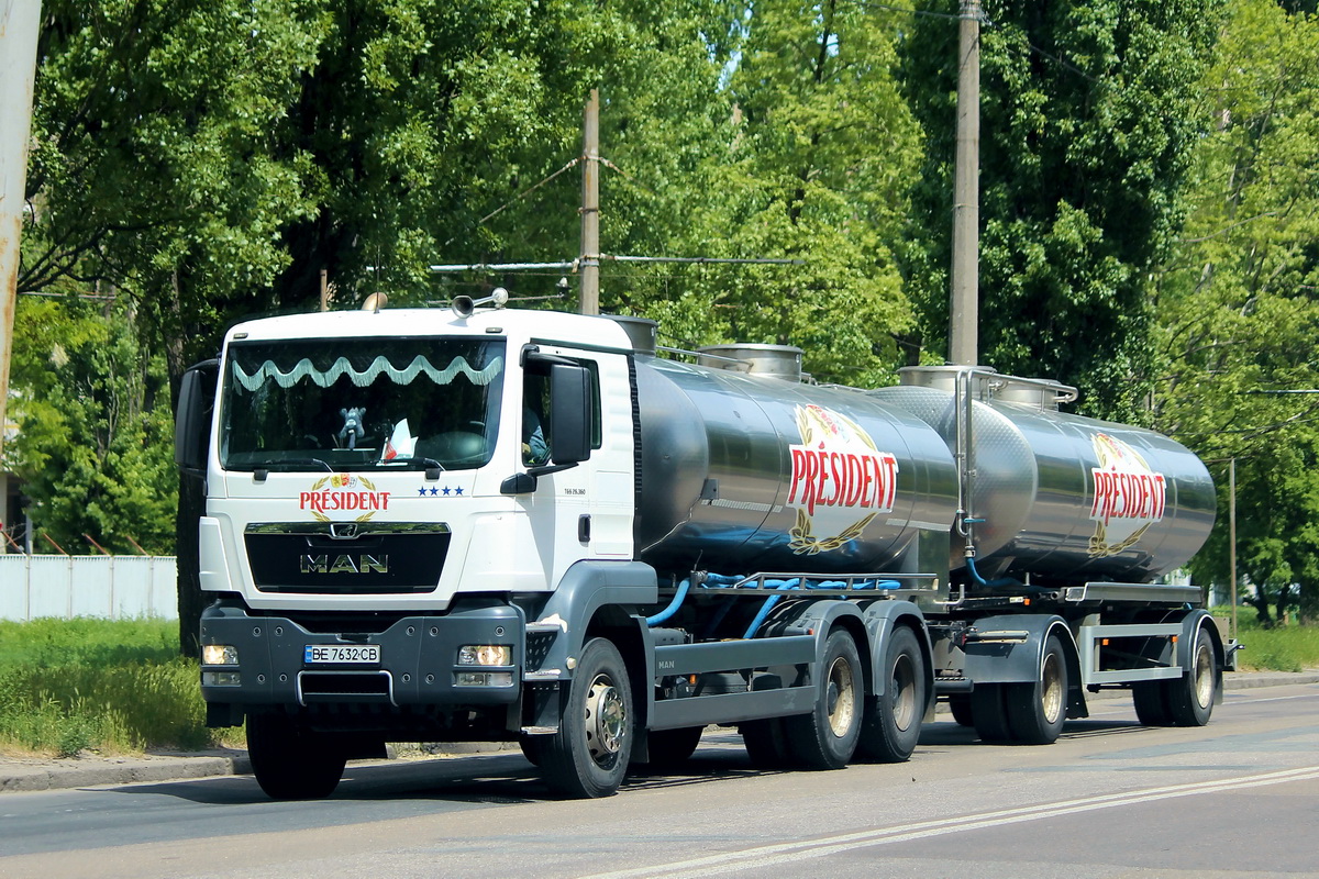 Николаевская область, № BE 7632 CB — MAN TGS 28.360