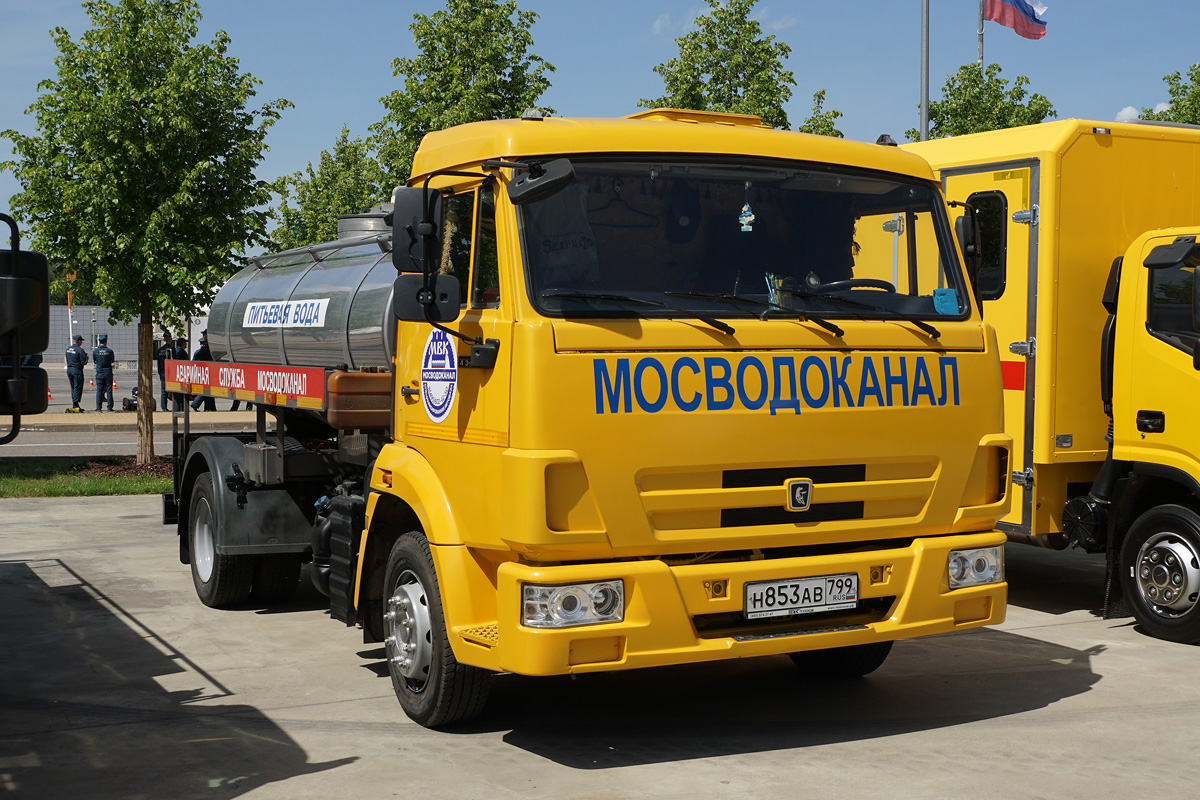 Москва, № Н 853 АВ 799 — КамАЗ-4308-G5(69); Московская область — Выставка "Комплексная безопасность — 2024"