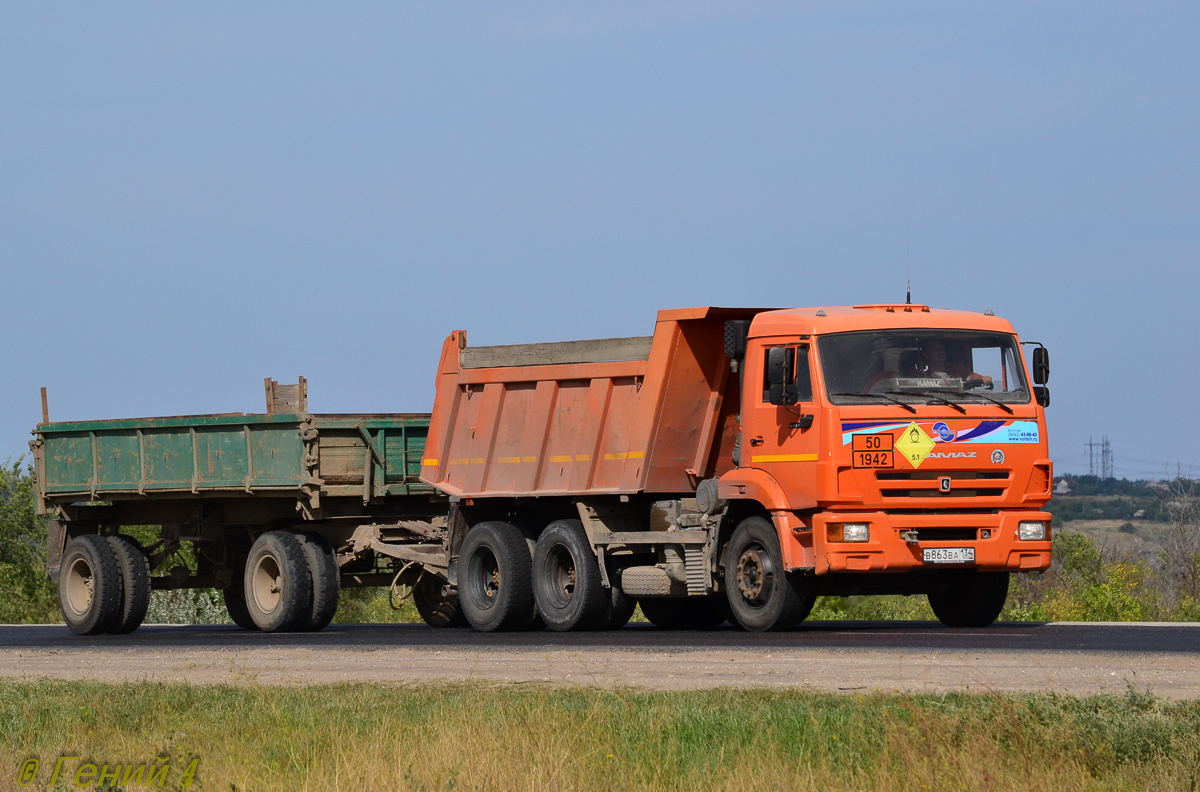 Волгоградская область, № В 863 ВА 134 — КамАЗ-65115-A4(23)