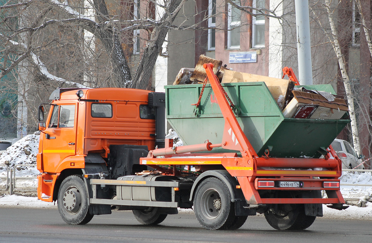 Челябинская область, № К 496 УВ 174 — КамАЗ-43253-G5(69)