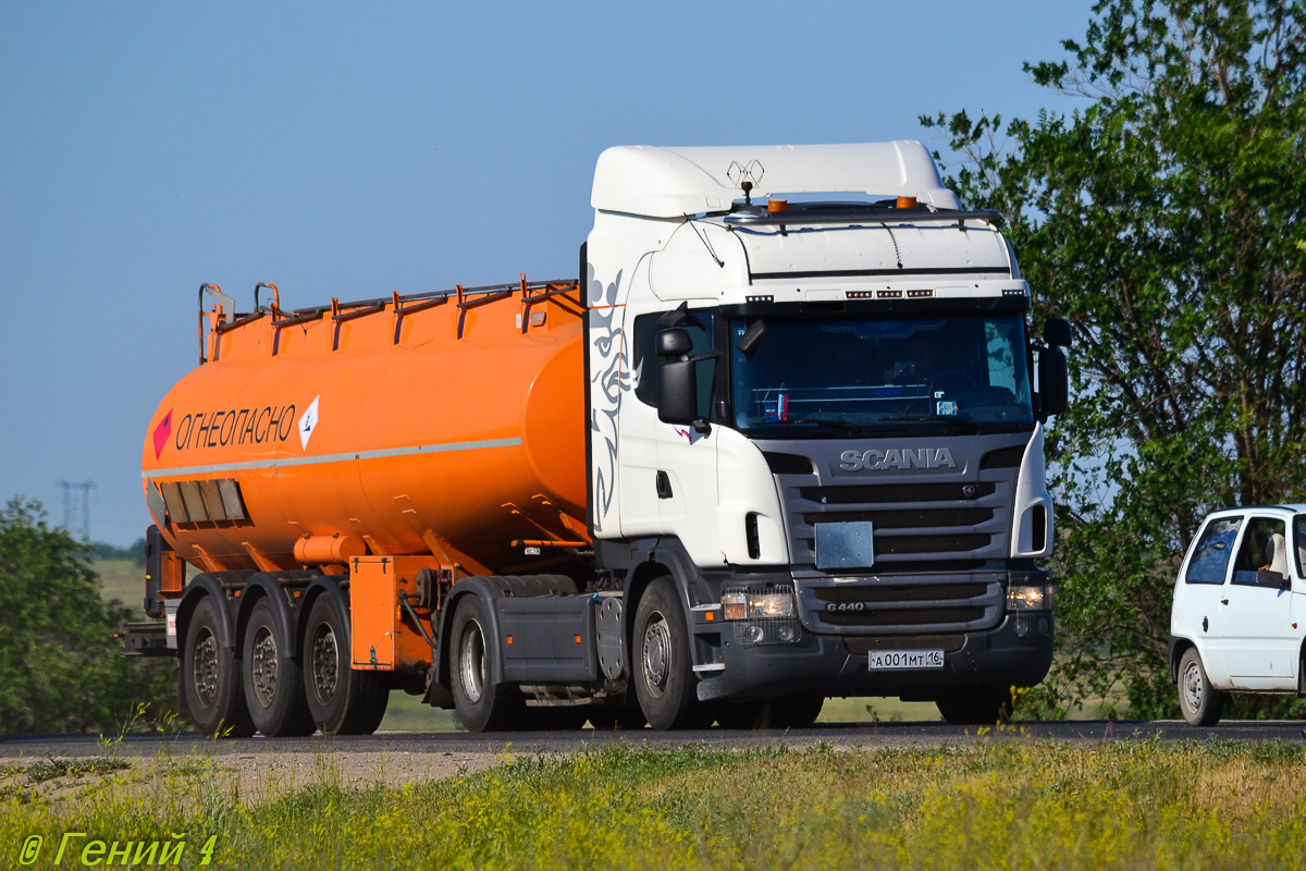 Татарстан, № А 001 МТ 16 — Scania ('2009) G440