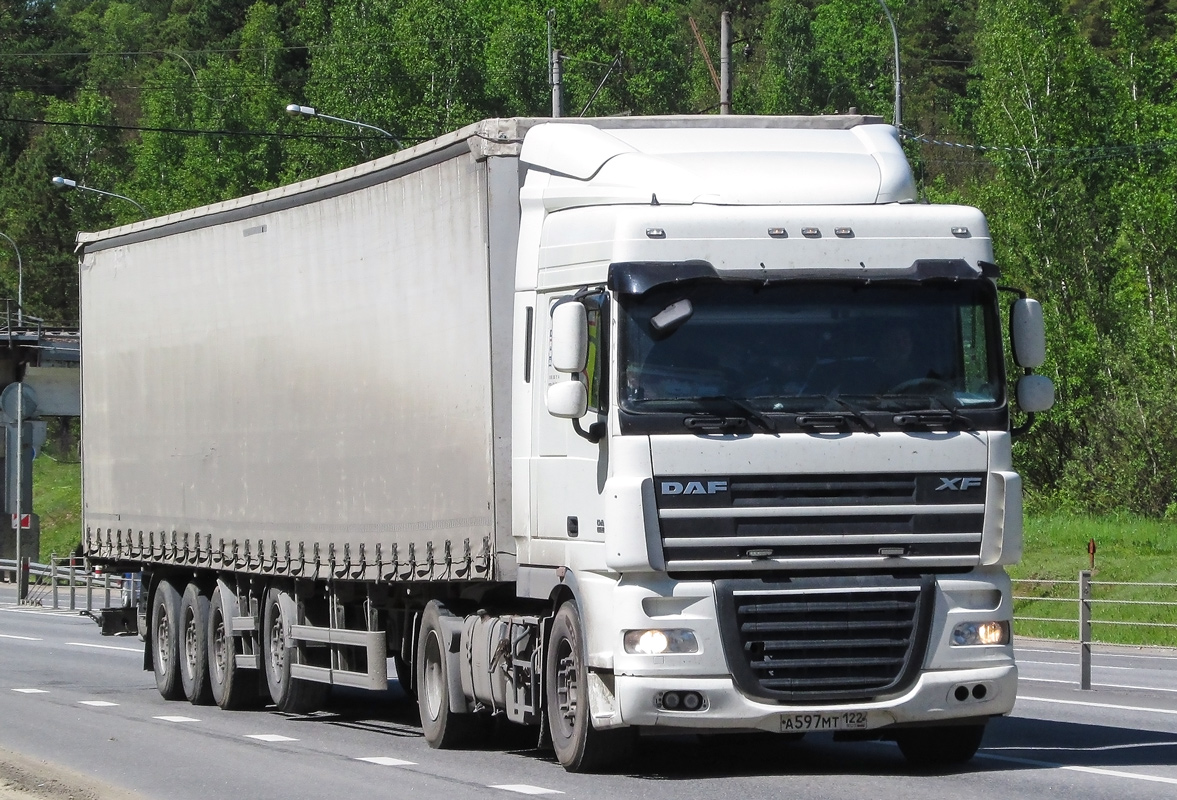 Алтайский край, № А 597 МТ 122 — DAF XF105 FT