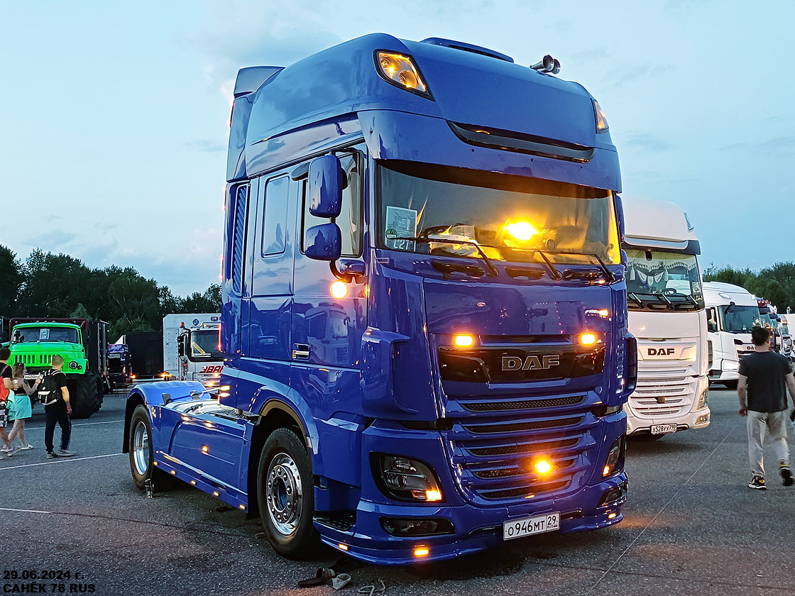 Архангельская область, № О 946 МТ 29 — DAF XF Euro6 FT; Московская область — Фестиваль TruckDay 2024