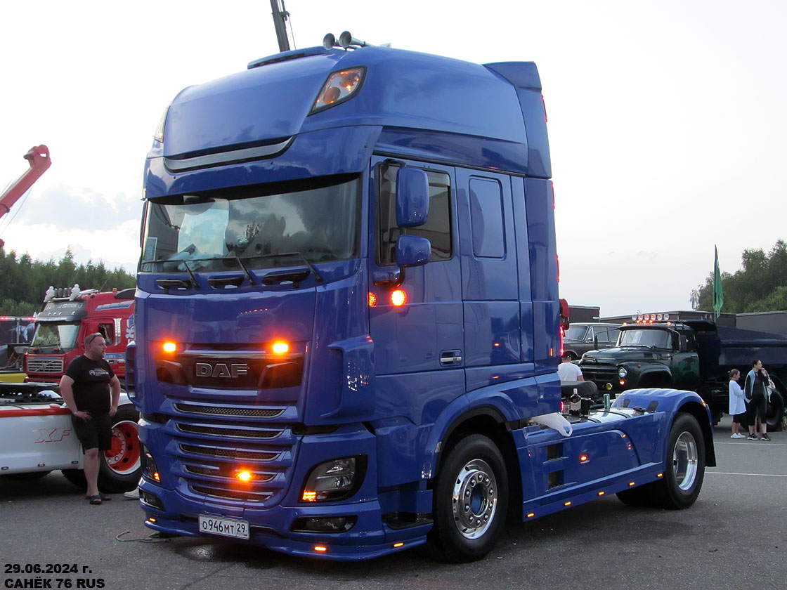 Архангельская область, № О 946 МТ 29 — DAF XF Euro6 FT; Московская область — Фестиваль TruckDay 2024