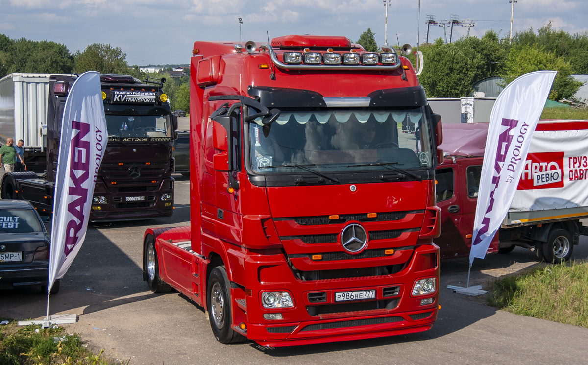 Москва, № Р 986 НЕ 777 — Mercedes-Benz Actros ('2009) 1844; Московская область — Фестиваль TruckDay 2024