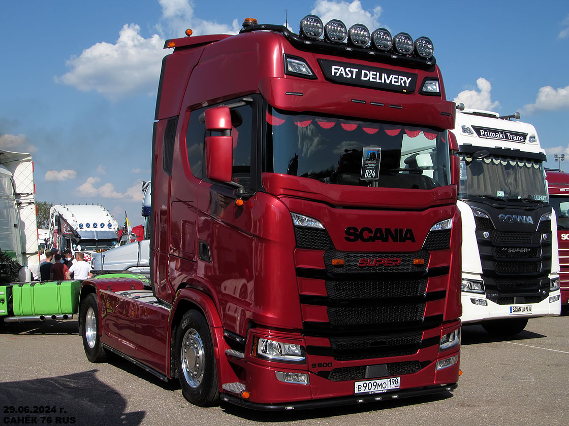 Санкт-Петербург, № В 909 МО 198 — Scania ('2016) S500; Московская область — Фестиваль TruckDay 2024