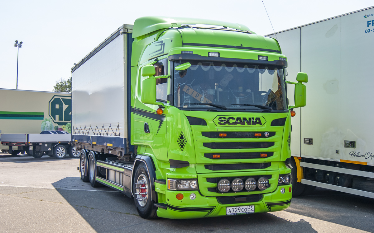 Кировская область, № А 729 СО 43 — Scania ('2013) R490; Московская область — Фестиваль TruckDay 2024