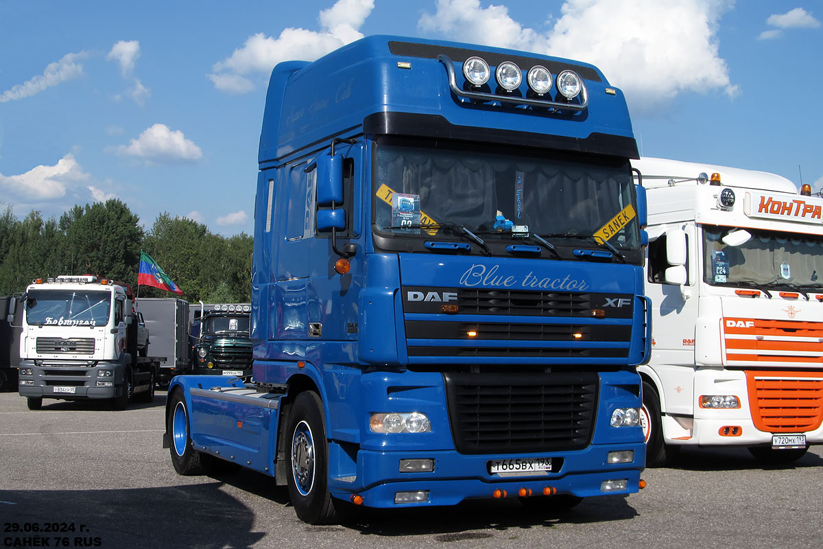 Краснодарский край, № Т 665 ВХ 193 — DAF XF95 FT; Московская область — Фестиваль TruckDay 2024