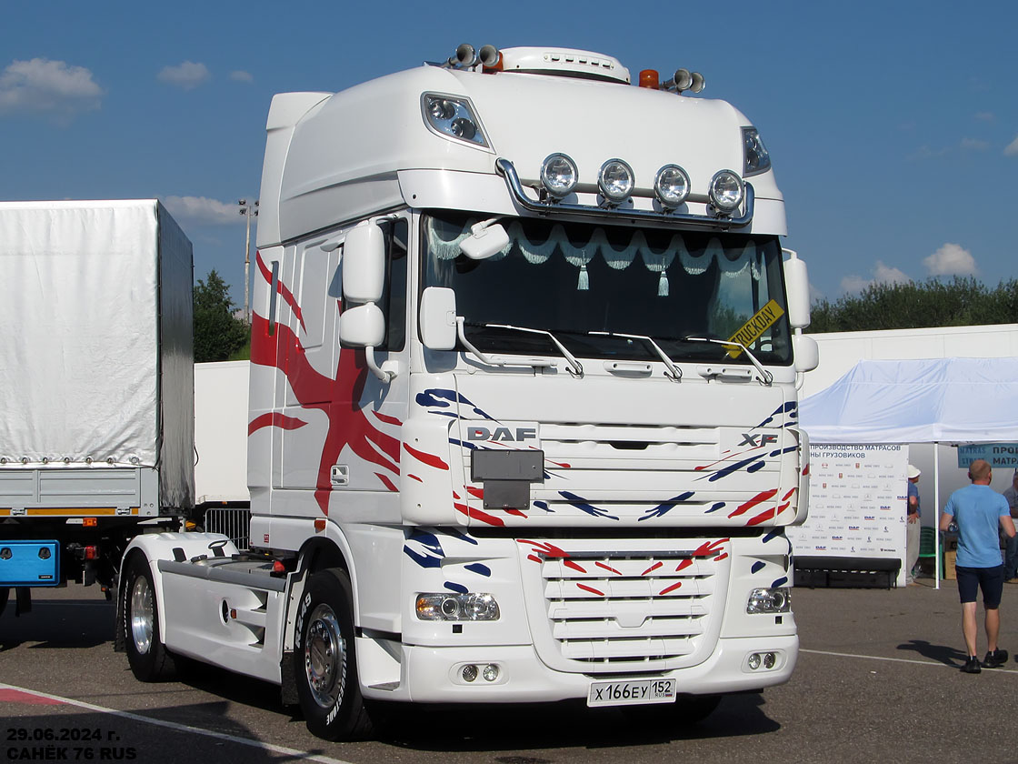 Нижегородская область, № Х 166 ЕУ 152 — DAF XF105 FT; Московская область — Фестиваль TruckDay 2024