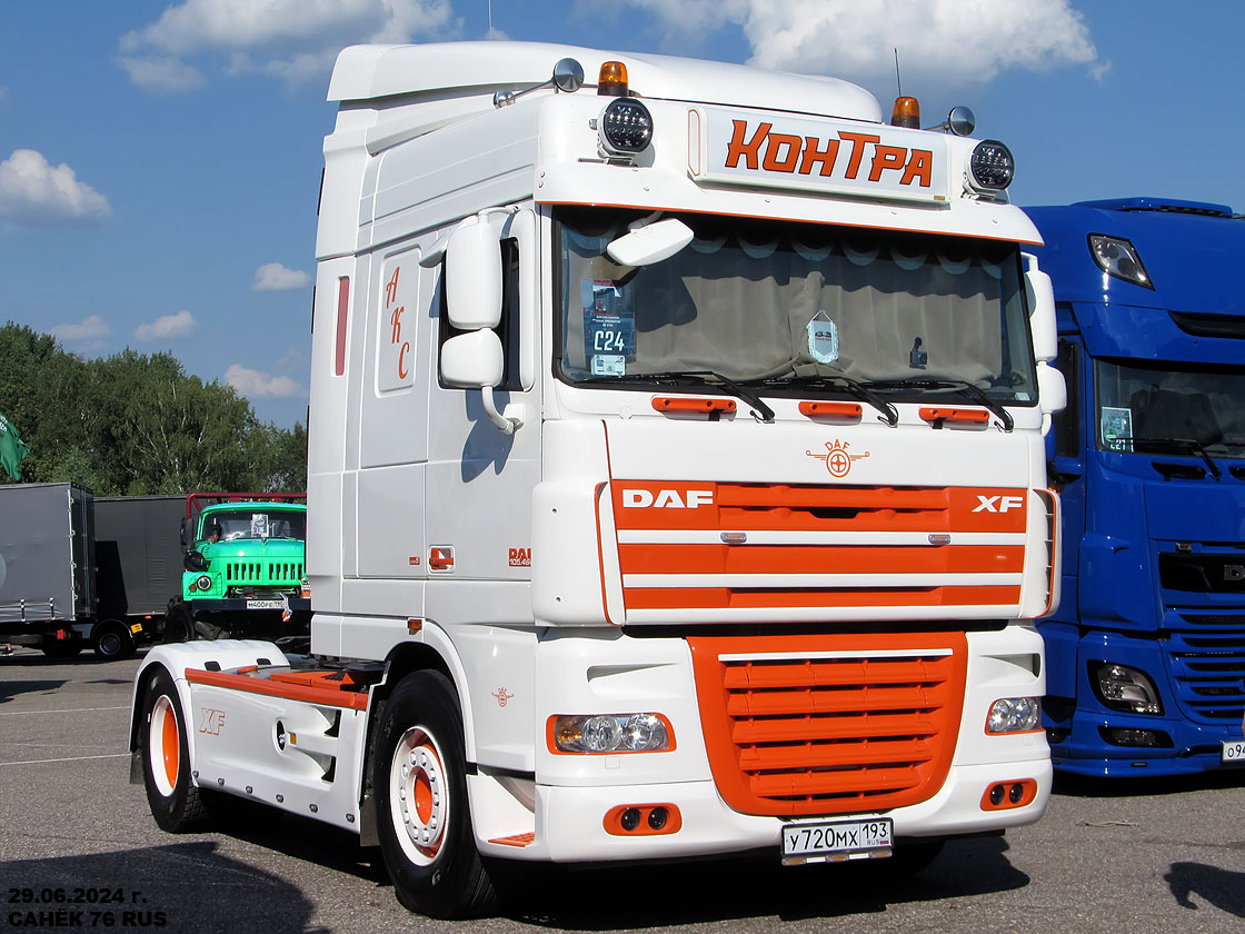 Краснодарский край, № У 720 МХ 193 — DAF XF105 FT; Московская область — Фестиваль TruckDay 2024