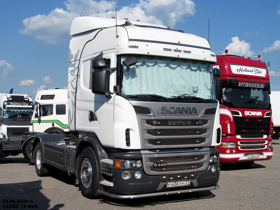 Тульская область, № Р 436 УУ 71 — Scania ('2009) G440; Московская область — Фестиваль TruckDay 2024