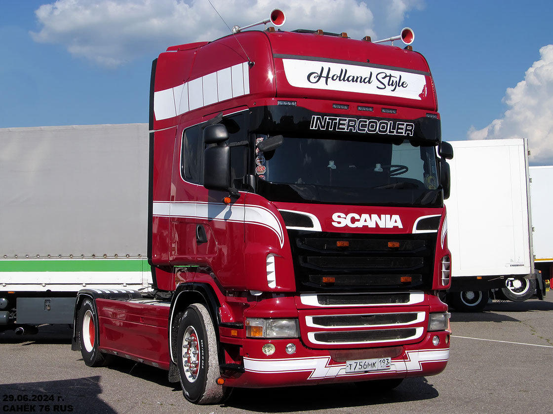 Краснодарский край, № Т 756 МК 193 — Scania ('2009) R420; Московская область — Фестиваль TruckDay 2024